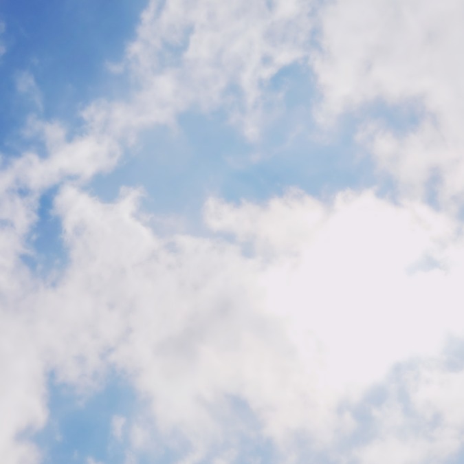 フリー素材のような空だわ…☁