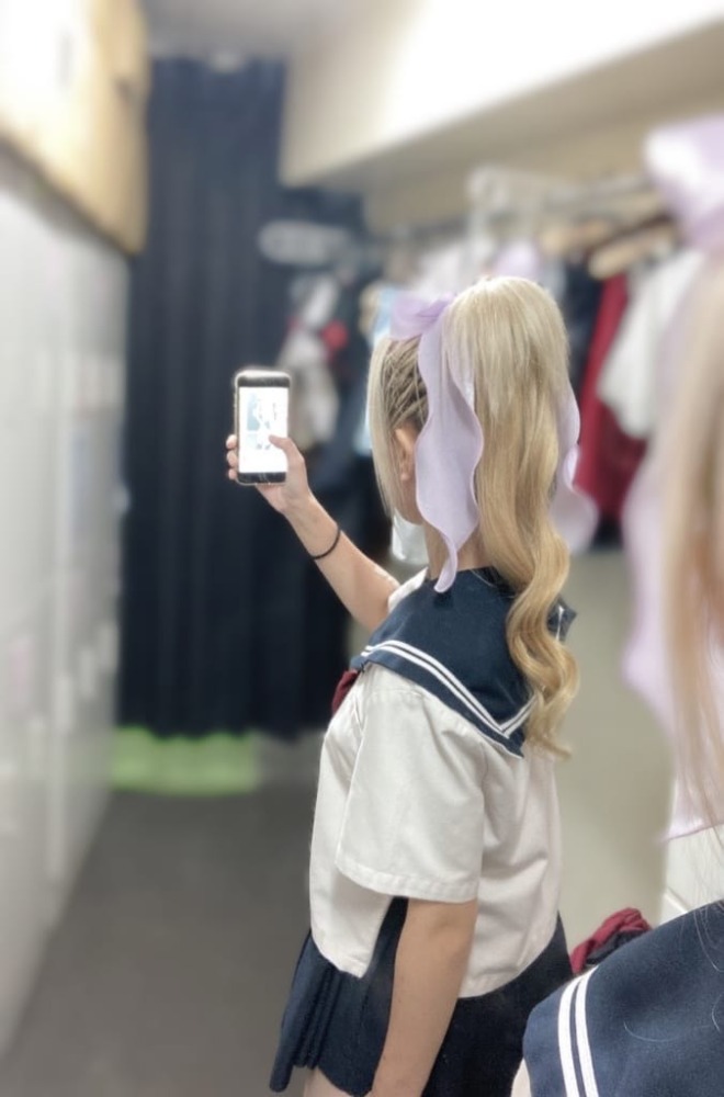 巻いてもらった♡