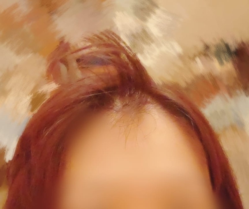 芸術的な寝癖