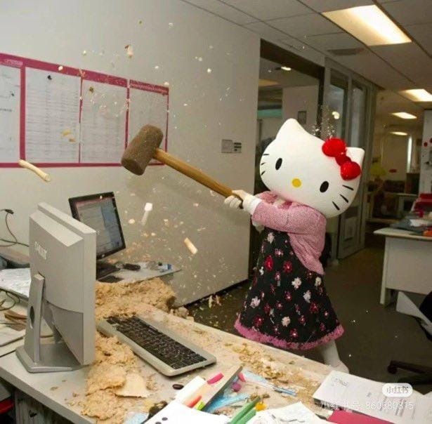 目がdeath。元気いっぱいアンパンマン。